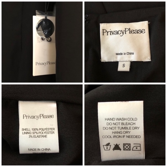 NWT Privacy Please REVOLVE Black Mini Dress LBD - Picture 8 of 8